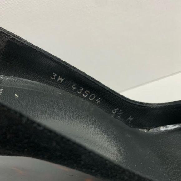 Stuart Weitzman Patent Leather Tortoise Peep | Mercari Stuart Weitzman Black Leather Tortoise Wedge Heel